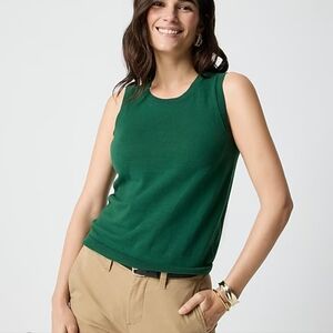 J. Crew Forest Green Tank Top